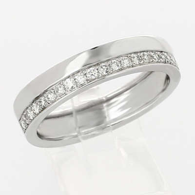 Alliance Femme or et diamants Olivia pour mariage