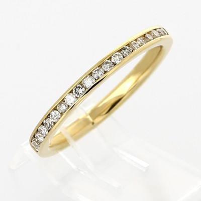 Alliance Femme or et diamants Nina couleur or