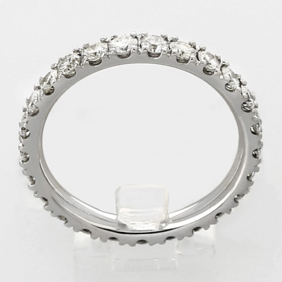 Alliance or et diamants Juliette, tour complet serti mini-griffes diamants 1,32 carat - or 18 carats