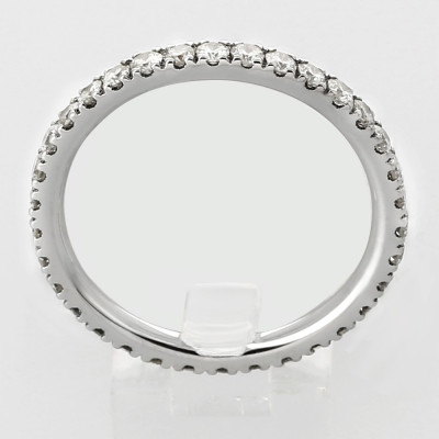 Alliance Femme or et diamants Cécile, tour complet micro serti 4 griffes diamants 0,72 carat - or 18 carats