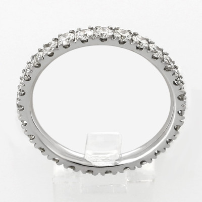 Alliance Femme or et diamants Astrid, tour complet serti mini-griffes diamants pour 1,08 carat - or 18 carats