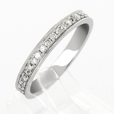 Alliance Femme or et diamants Annie, 3/4 serti grains illusion rail diamants 0,29 carat - or 18 carats