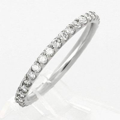 Alliance or et diamants Eleonore, tour complet serti 2 griffes, diamants 0,61 carat - or 18 carats