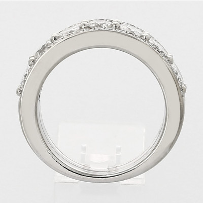 Bague or et diamants Isabella. 3 anneaux sertis de diamants - or 18 carats