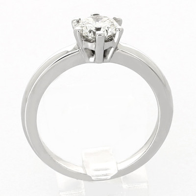 Solitaire or et diamant Lola , chaton 6 griffes - or 18 carats.