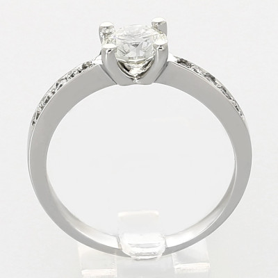 Solitaire or et diamants Venise. - or 18 carats.