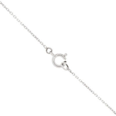 Collier pendentif avec motif triangle pavé de diamants pour 0,16 ct serti grains