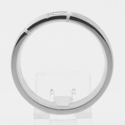 Alliance Olivier pour homme en or 18 carats serti d'un diamant de taille baguette