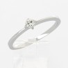 Solitaire or et diamant Nadia. Un diamant serti sur chaton 4 griffes - or 18 carats