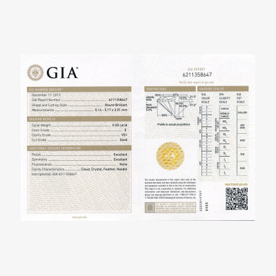 Diamant Rond de 0,50 ct  - VS1