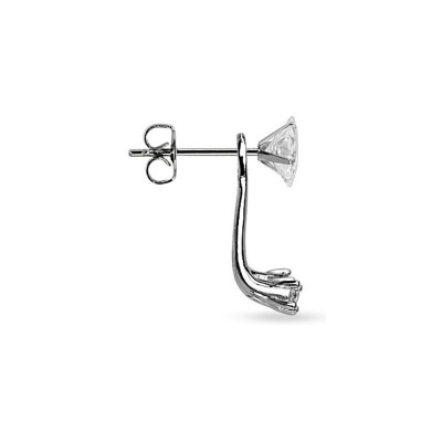 Ornement pour puce d'oreille - 4 diamants serti griffes