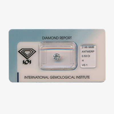 Diamant Rond de 0,53 ct H - VS1