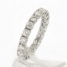 Alliance Femme or et diamants Sabrina. Tour complet serti "C" en or 18 carats.