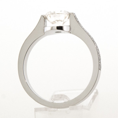 Solitaire or et diamants Chloé