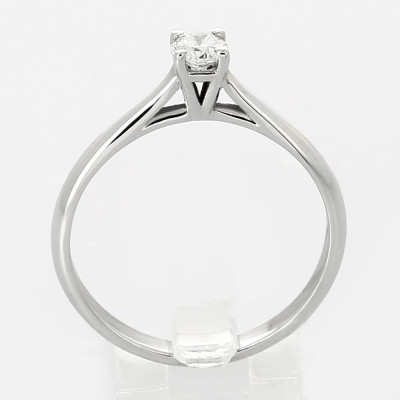 Solitaire or et diamant Flore