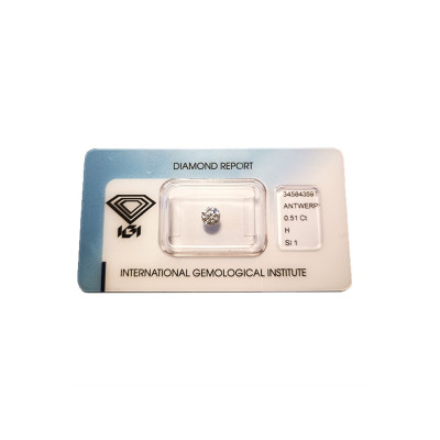 Diamant Rond 0,51ct H - SI 2