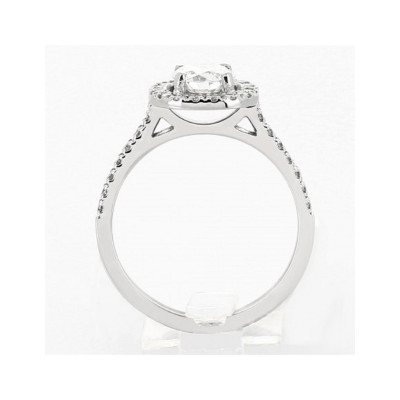 Solitaire or et diamants