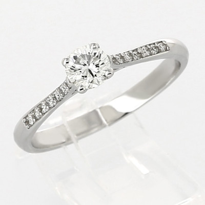 Solitaire or et diamants Salomé