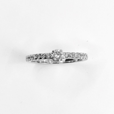 Solitaire or et diamants Luna - Tellor Diamantaire