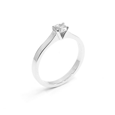 Solitaire diamant Victoria. 0,20 ct - or 18 carats