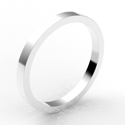 Alliance carré 2 mm - or 18 carats