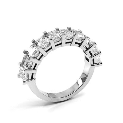 Alliance diamants Athenaïs avec diamants taille émeraude - or 18 carats.