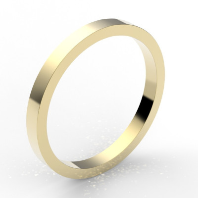Alliance carré 2 mm - or 18 carats