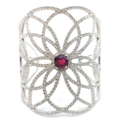 Bracelet Manchette Rosace - Tellor Diamantaire