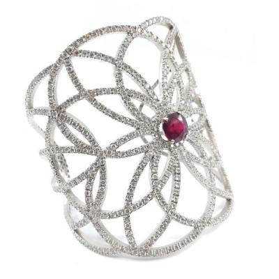 Bracelet Manchette Rosace - Tellor Diamantaire