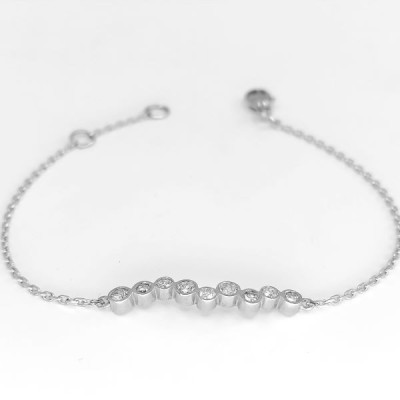 Bracelet diamants Le 9 - Tellor Diamantaire