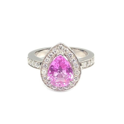 Bague saphir rose Divine - Tellor Diamantaire