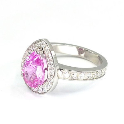 Bague saphir rose Divine - Tellor Diamantaire