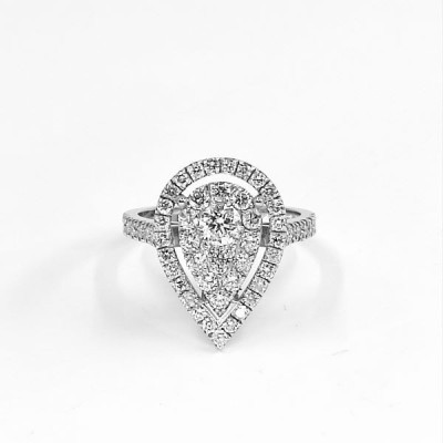 Bague Illusion Goutte - Tellor Diamantaire