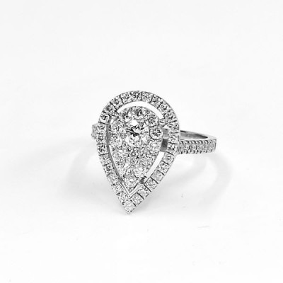 Bague Illusion Goutte - Tellor Diamantaire