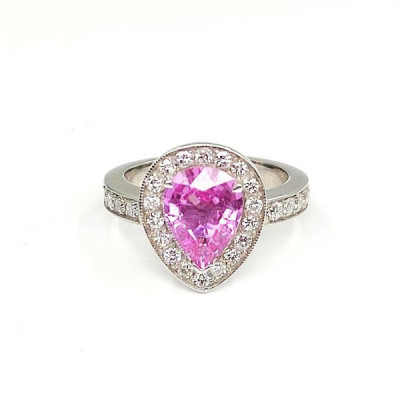 Bague saphir rose Divine - Tellor Diamantaire