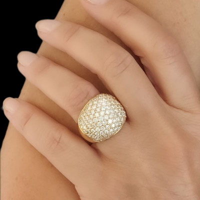 Bague diamants Boule - Tellor Diamantaire