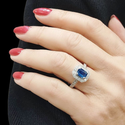 Bague saphir "Rose" -Tellor Diamantaire