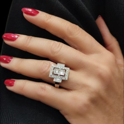 Bague or et diamants Alexa -Tellor Diamantaire