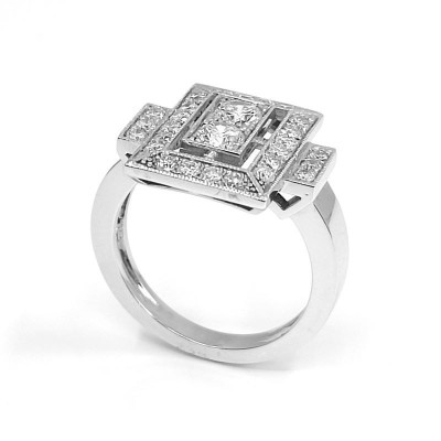 Bague or et diamants Alexa -Tellor Diamantaire