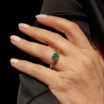 Bague émeraude Ondine- Tellor Diamantaire