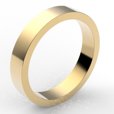 Alliance homme Carré4 - or 18 carats