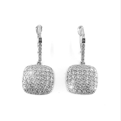 Boucles d'oreilles Coussins - Tellor Diamantaire
