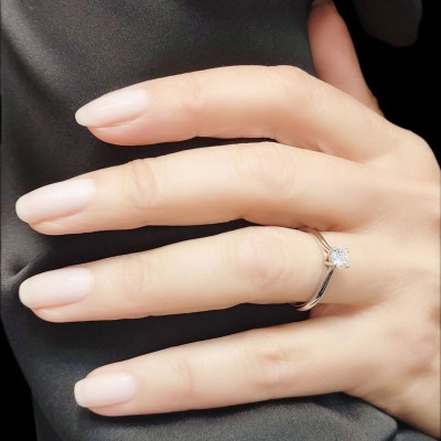 Solitaire Or et Diamant Flore - Tellor Diamantaire