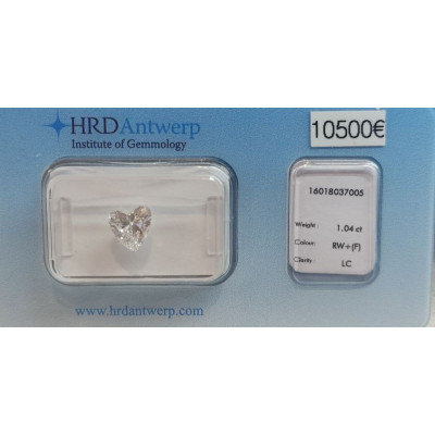 Diamant Cœur 1,04 ct (FW) +F LC