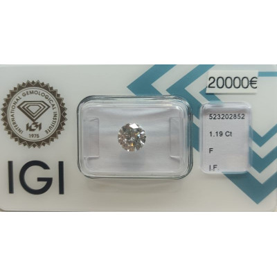 Diamant Rond 1,19 ct F IF