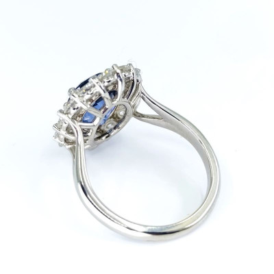 Bague saphir et diamants Hélène - Tellor Diamantaire