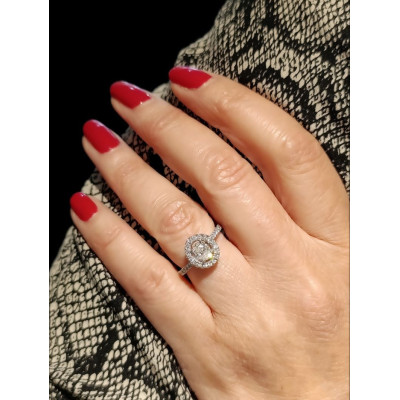 Bague diamant ovale Angèle - Tellor Diamantaire