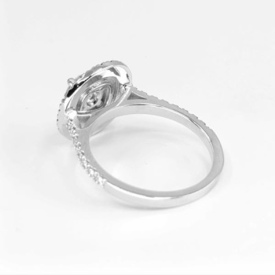 Bague diamants double Halo - Tellor Diamantaire
