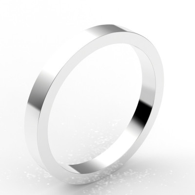 Alliance carré 2,5 mm - or 18 carats