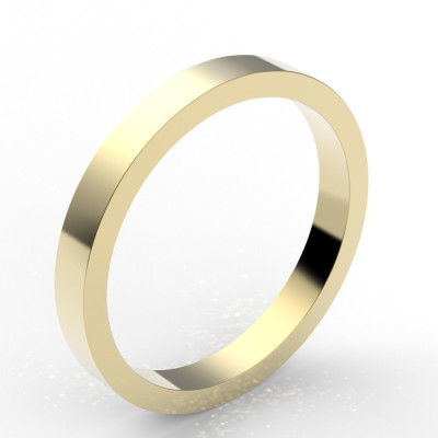 Alliance carré 2,5 mm - or 18 carats